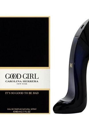 Парфумована вода carolina herrera good girl eau de parfum 80 мл, жіночі