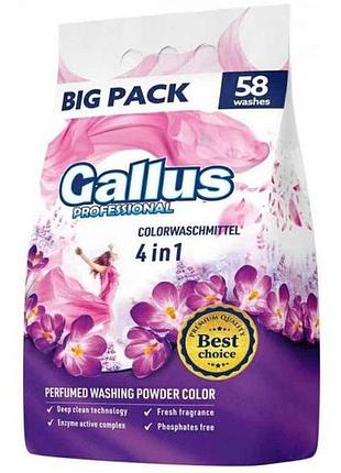 Пральний порошок авт/ручн 3,2кг color professional 4в1 тм gallus