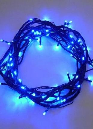 Светодиодная гирлянда xmas led 100 b-7 синяя