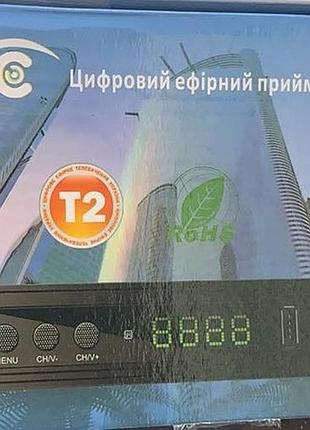 Цифровий ефірний dvb-т2 ресивер u2c тюнер для теле-програм у fullhd якості youtube, megogo,wi-fi 2