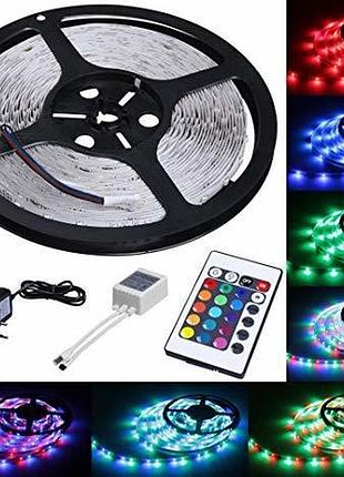 Світлодіодна стрічка (bluetooth) 6060 rgb з блоком живлення та пультом