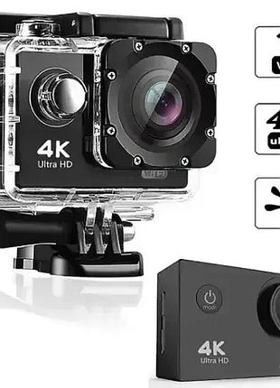Экшн камера с пультом dvr sport s3r wi fi 4к, gopro mini камера
