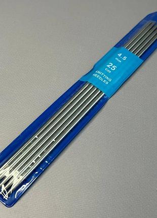 Спицы носочные 25 см - 4,5 мм 2