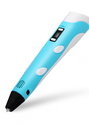 3d ручка pen-2 myriwell new led дисплеем голубая