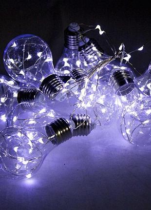Гирлянда rd-9010 лампа эдисона 75 led 2.5 м белый