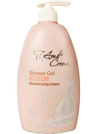 Гель для душу 400мл зволожуючий крем тм ti amo crema