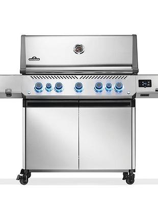 Газовый гриль napoleon prestige p 665 connected с боковой конфоркой sizzle zone и вертилём (69632) нерж сталь p665vxrsibps код: