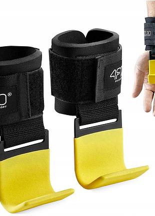 Крючки для перекладины и тяги 4fizjo hooks black/yellow (p-5907739311078)