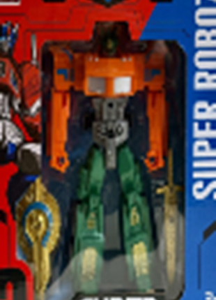 Фігурка супергероя-трансформера 2-в-1 super robozt