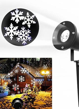 Лазерний проєктор star shover snowflake № 608 zp3 підсвічування для дому