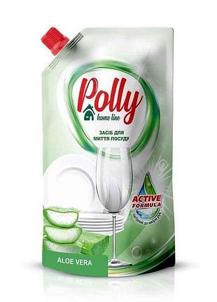 Засіб для миття посуду 500мл aloe vera (дой-пак) тм polly
