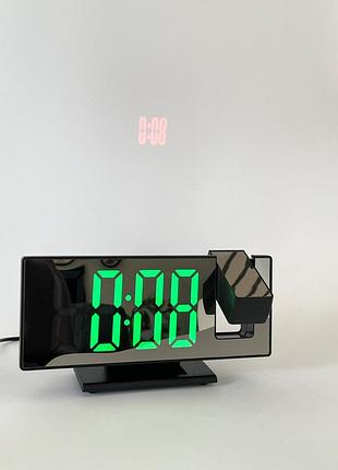 Дзеркальний електронний led-годинник із проєкцією ds-3618lp