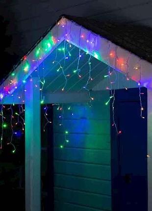 Гирлянда бахрома 80led 2м*0.5м мульти 1502-01 тм китай