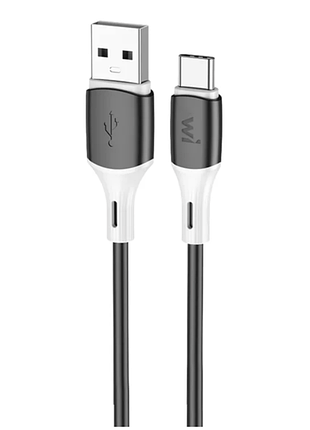 Кабель wibrand mamba type-c silicone charging data cable 1m black