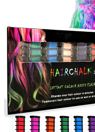 Набор мелков для волос из 6 шт hair chalk