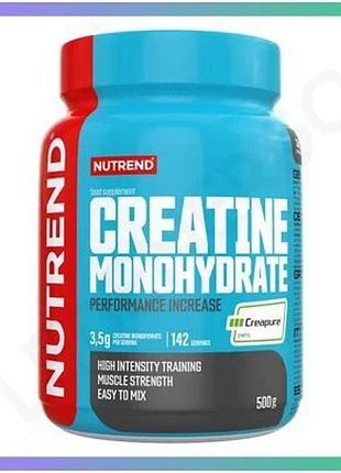 Креатин моногідрат nutrend creatine monohydrate creapure 500 грам для зростання м'язів спортивна добав sku_cn16339