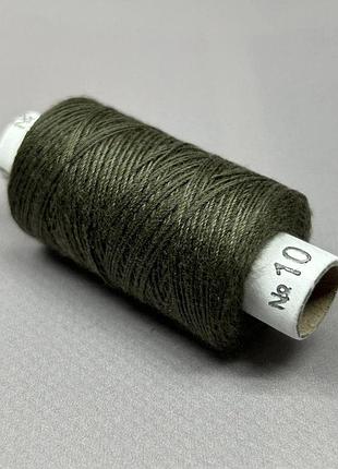 Нитки джинсовые, высокой прочности #10, хаки col.330