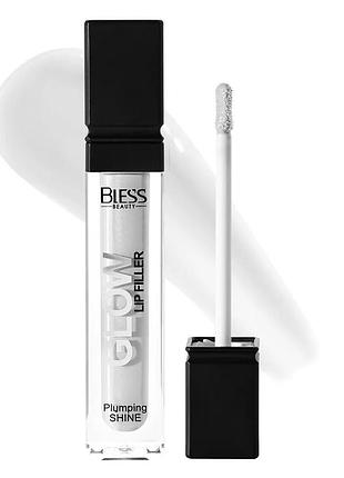Блеск для губ glow lip filler no 01 прозрачный от bless beauty
