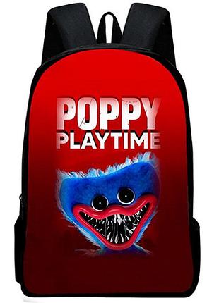 Школьный рюкзак хагги вагги (poppy playtime) красный для детей (l_10232)