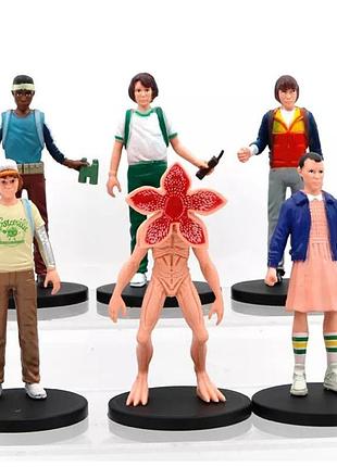 Игрушка очень странные дела большие фигурки (stranger things), 6 персонажей для детей (l_15041)