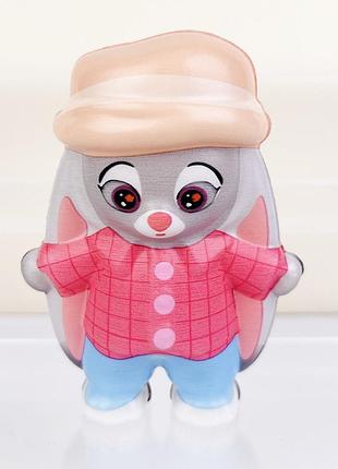 Игрушка джуди в шляпке сквиши zootopia (зверополис), 11 см для детей (l_15280)