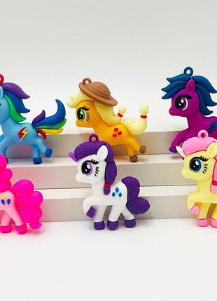 Игрушка игровые фигурки my little pony мой маленький пони 6 героев для детей (l_12786)