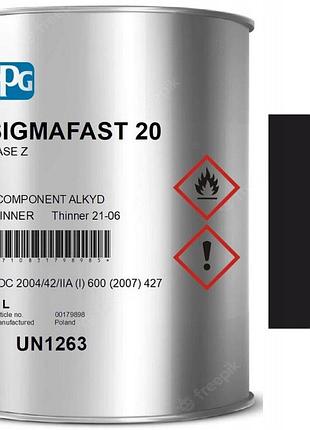 Ppg sigmafast 20 чорний ral 9005 1л суднова фарба
