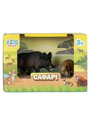 Набір тварин в асортименті сафарі q9899-a33 тм kids team animals