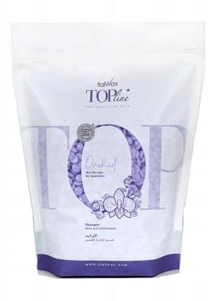 Набір з 2 штук віск для депіляції italwax top line orchid твердий у гранулах 750 г