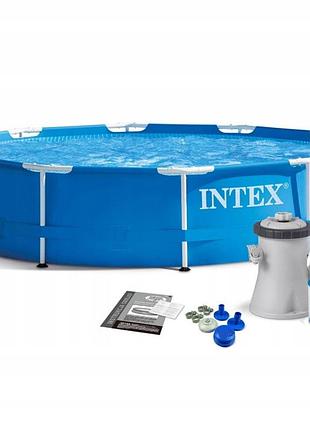 Басейн каркасний садовий круглий intex 28202 305x76 см
