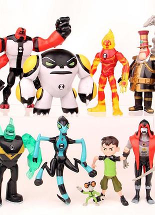 Іграшка фігурки бен тен (ben10) зі світловими ефектами для дітей (l_12203)