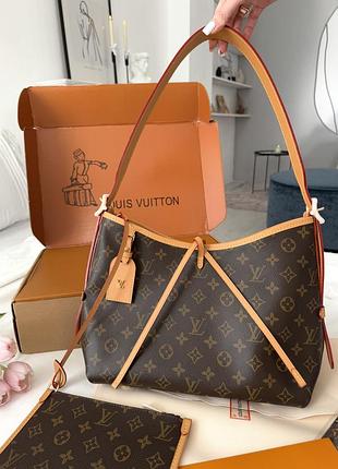 Louis vuitton carryall pm brown 30х22х13