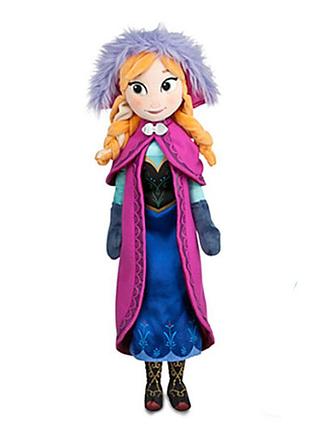 Игрушка большая кукла анна из холодное сердце мягкая игрушка, 40 см для детей (l_9880)
