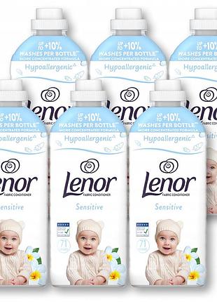 Набір 6 штук lenor рідина для полоскання тканин 6 шт. 71 прань чутливий