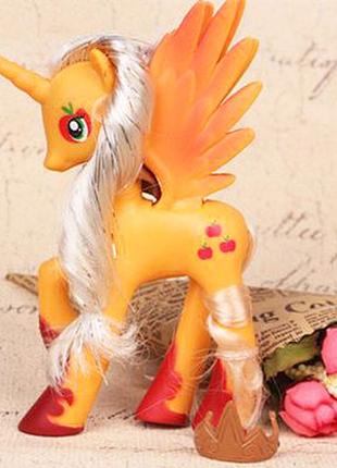 Игрушка эпл джек фигурка пони my little pony мой маленький пони, игрушка для детей (l_12585)