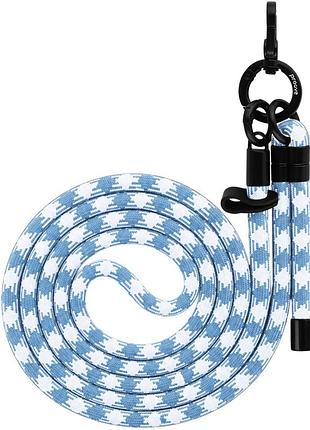 Proove twist check cross-body strap white/blue