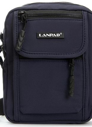 Сумка чоловіча нейлон lanpad синя