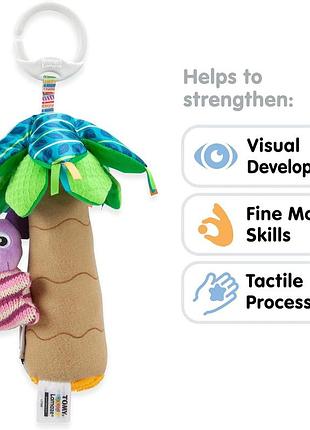 Lamaze walla walla koala clip on go сенсорна іграшка для новонароджених з кольорами та звуками для хлопчиків і дівчаток 0-24 міс 2