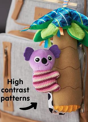 Lamaze walla walla koala clip on go сенсорна іграшка для новонароджених з кольорами та звуками для хлопчиків і дівчаток 0-24 міс 6