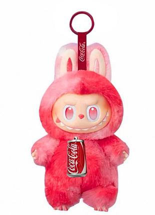 Іграшка лабубу кока кола червона м'яка іграшка брелок monsters pop mart big model coca-cola colab для дітей (l_14734)