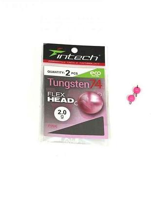 Груз чебурашка разборная 9г 1шт/уп tungsten 74 gloss pink uv тм intech