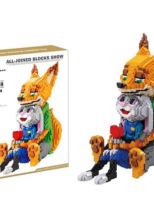 Іграшка конструктор нік і джуді зоотрополіс (zootopia, zootropolis), 4600 деталей для дітей (l_15534)