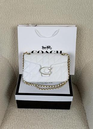 Coach tabby shoulder bag 26 pastel белый