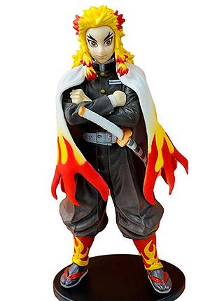 Игрушка фигурка кедзюро ренгоку из аниме клинок рассекающий демонов (demon slayer), 15см для детей (l_10450)