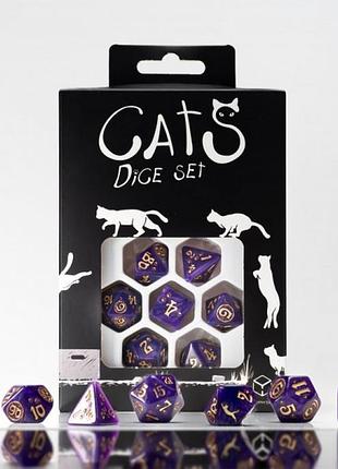 Кубики rpg cats dice set: purrito. q workshop bm