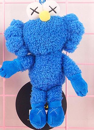 Мягкая плюшевая фигурка кавс (kaws) синий игровая статуэтка для детей - 20 см высота (l_10515)