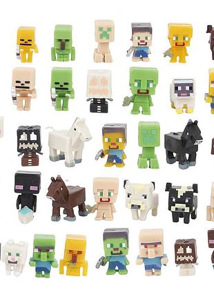 Игрушка большой набор фигурок крипер 36 героев майнкрафт для детей (l_13841)