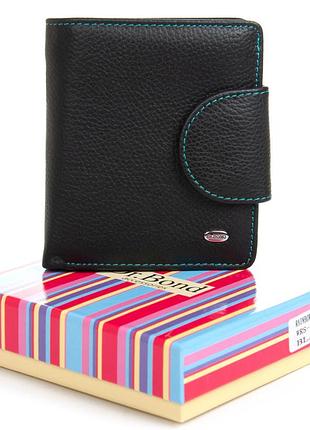 Женский кожаный кошелек dr.bond wrs-415-1 черный натуральная кожа