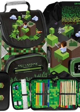 Набір з 6 елементів шкільний ранець minecraft гра піксельний ранець minecraft
