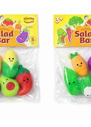 Сквіш колекційний у наборі mochi squishy salad bar t25008 тм monstergum